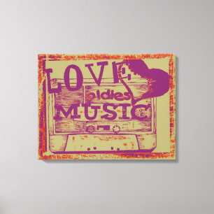 Toile Vintage Lodies musique 4 Canvas