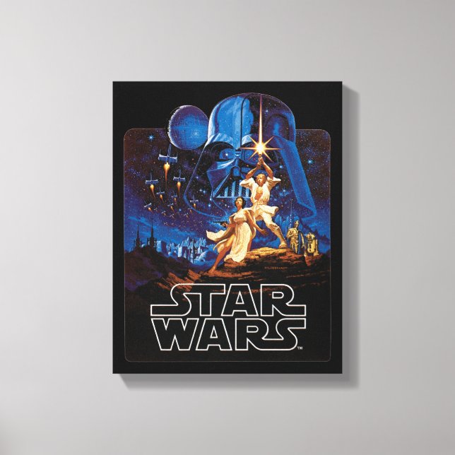Toile Vintage Luke Skywalker Lightsaber Theatrical (Recto)