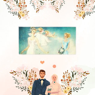 Toile Vintage Mariage Mariée Angel Canvas Imprimer