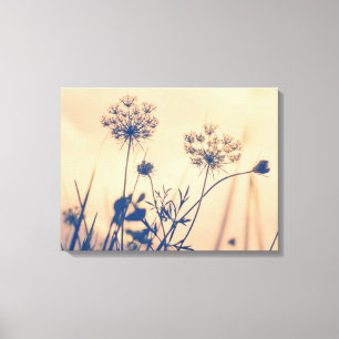 Toile Vintage Navy Umbels Fleurs Floral Art Photographie