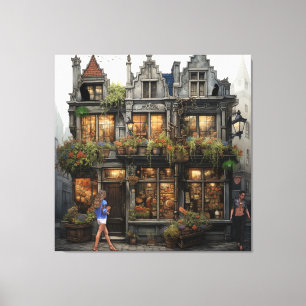 Toile Vintage Old Amsterdam Art