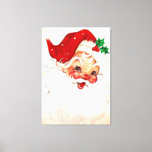 Toile Vintage Père Noël 4