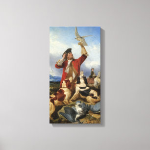 Toile Vintage Richard Ansdell Chiens d'oiseaux Chiens d'