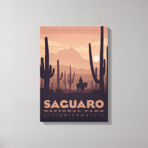 Toile Vintage Saguaro National Park Canvas Imprimer