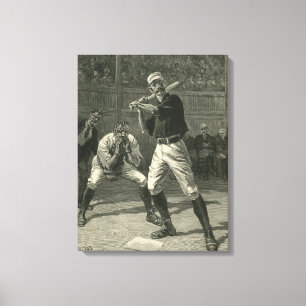 Toile Vintage Sports, Joueurs de baseball par Thulstrup