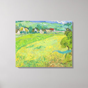 Toile Vintage Van Gogh Vue des Vessenots près d'Auvers