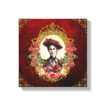 Vintage Victoria Rose Lady En Rouge