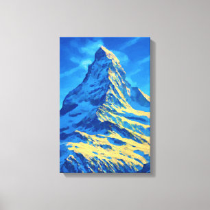 Toile Vintage voyage Zermatt