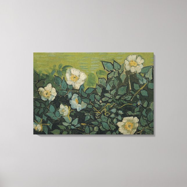 Toile Vintage Wild Roses Van Gogh (Recto)