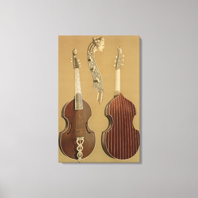 Toile Viola da Gamba, ou basse viole, de Joachim Tielke  (Recto)