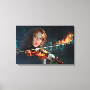 Toile Violon de la jeune fille en feu