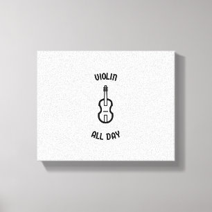 Toile Violon toute la journée