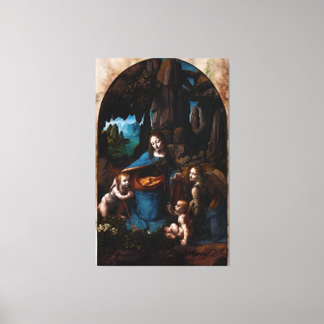 Toile Virgin Of The Rocks by Léonard de Vinci (Recto)