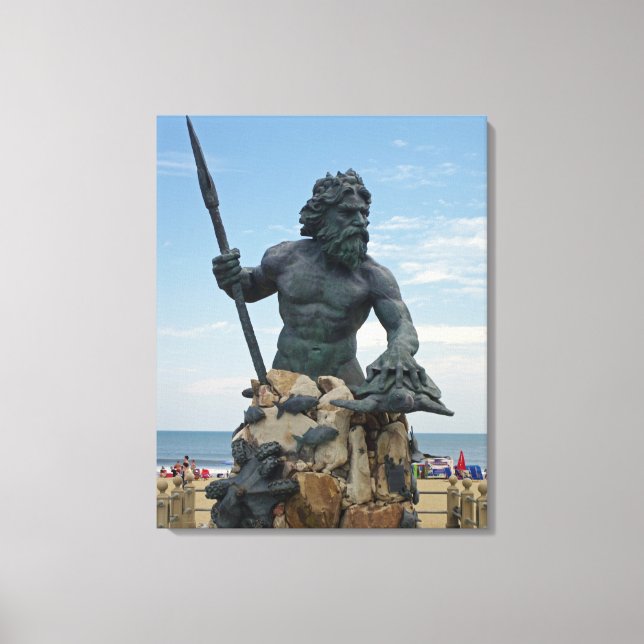 Toile Virginia Beach King Neptune (Recto)
