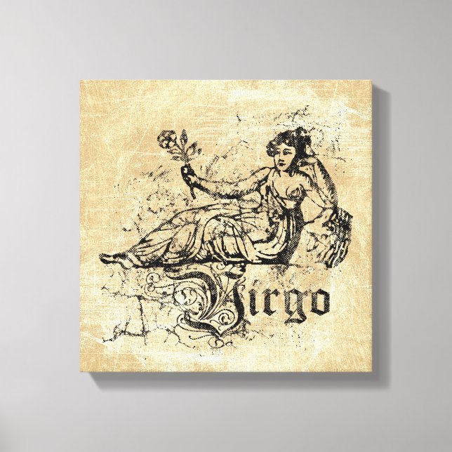 Toile Virgo Zodiac vintage (Recto)