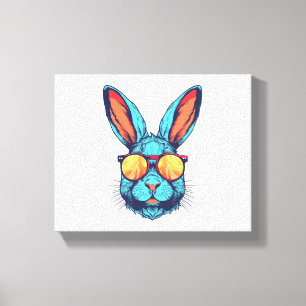 Toile Visage De Lapin Avec Lunettes De Soleil Pour Garço