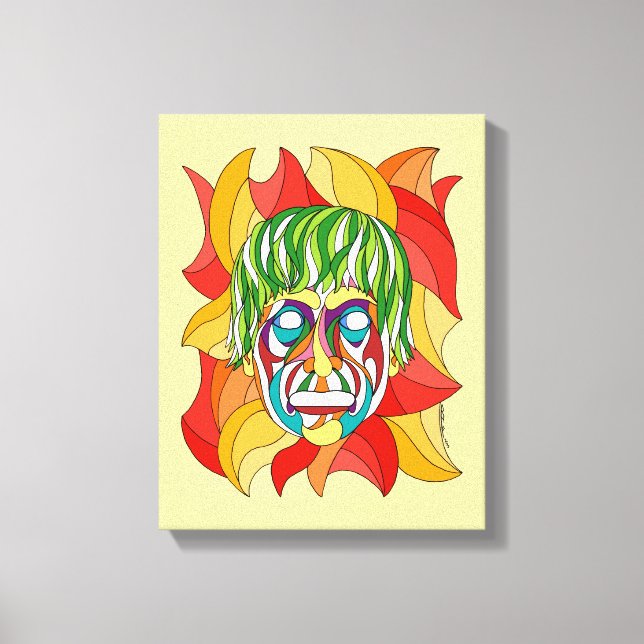 Toile Visage Grimace (Recto)