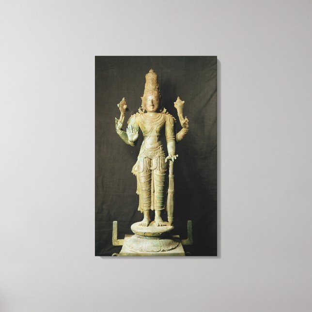 Toile Vishnu, Late Chola (Recto)