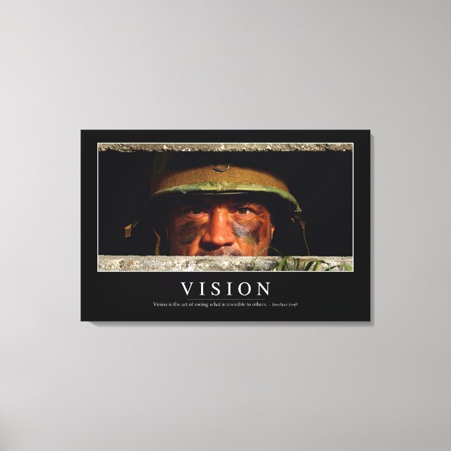 Toile Vision : Citation inspirante (Recto)