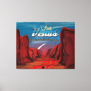 Toile Visite du Poster vintage Vénus