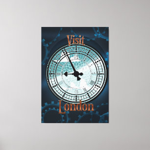 Toile Visitez l'affiche de voyage Victoria de Londres Se