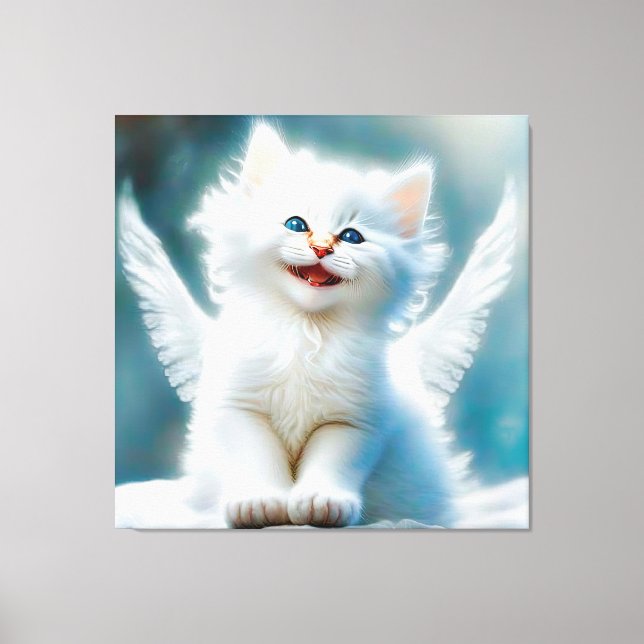 Toile Vitage Kitten Angel (Recto)