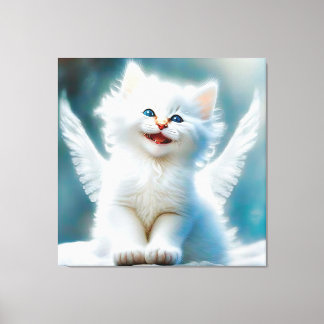 Toile Vitage Kitten Angel