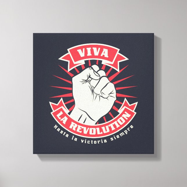 Toile Viva La Révolution (Recto)