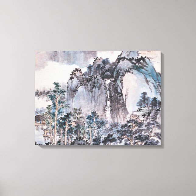 Toile Vivre dans les montagnes (Recto)