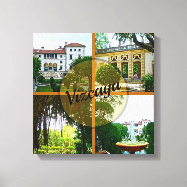 Toile Vizcaya Museum and Botanical Garden Miami Floride (Recto)