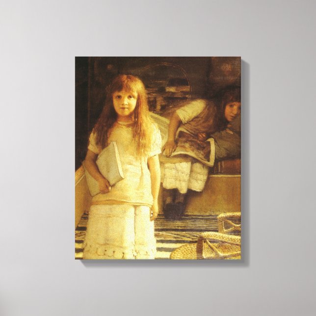 Toile Voici notre coin par Sir Lawrence Alma Tadema (Recto)