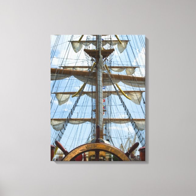 Toile Voilier Roue et Rigging (Recto)