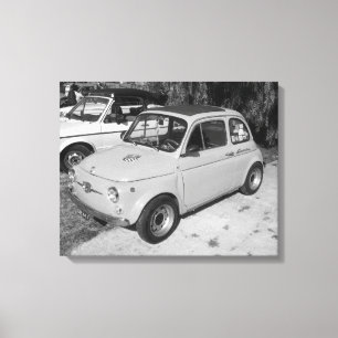 TOILE VOITURE CLASSIQUE VINTAGE DE FIAT 500 CLASSIQUES