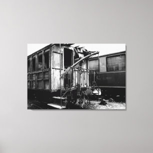 Toile Voiture En Bois Abandonnée Le Mastrou Canvas