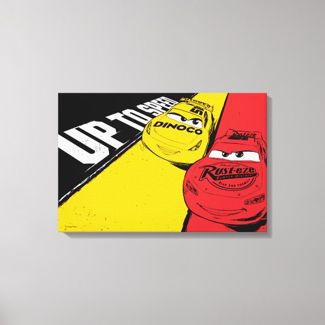 Toile Voitures 3 | Lightning McQueen & Cruz Ramirez - Vi (Recto)