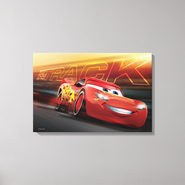 Toile Voitures 3 | Lightning McQueen - See You on the Tr (Recto)