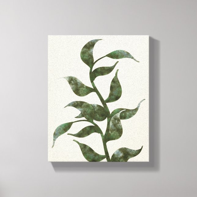 Toile Volage vert II | Un sur quatre (Recto)