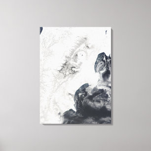 Toile Volcans dans la péninsule centrale du Kamchatka