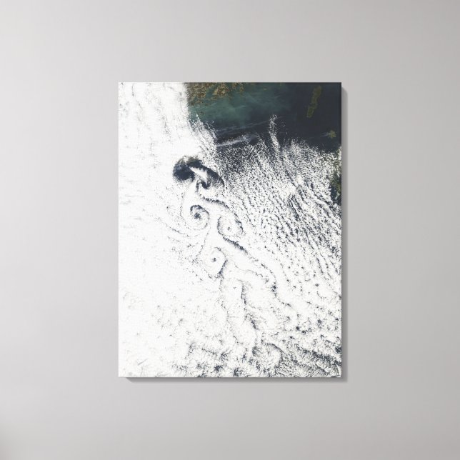 Toile Von Karmann nuages vortices (Recto)