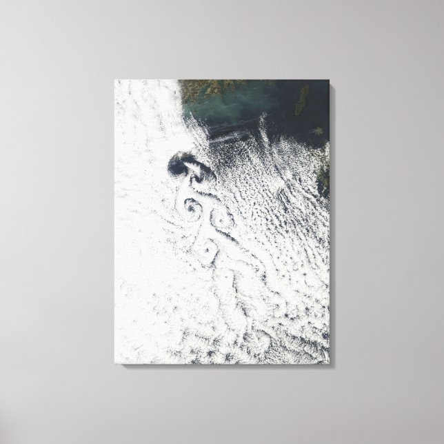 Toile Von Karmann nuages vortices (Recto)