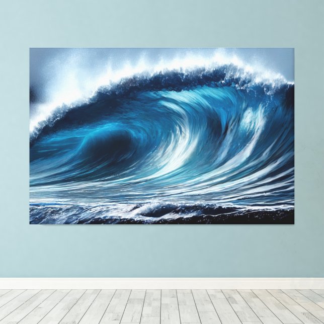 Toile Vortex bleu (Insitu (Plancher de Bois))
