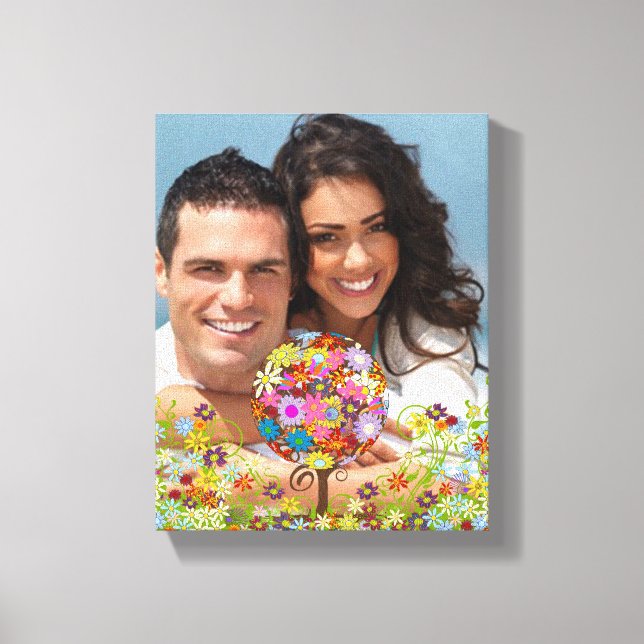 Toile Votre photo Funky Whimsical Tree Wrapped Canvas (Recto)