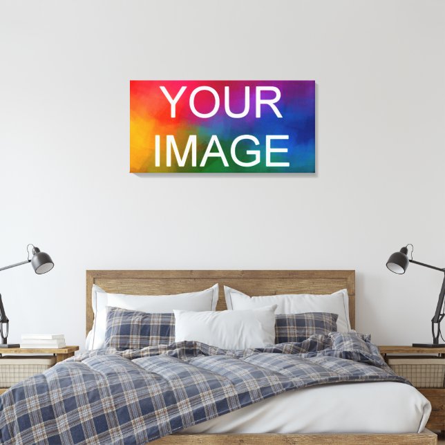 Toile Votre photo Photo Logo Modèle haute qualité (Insitu(Chambre))