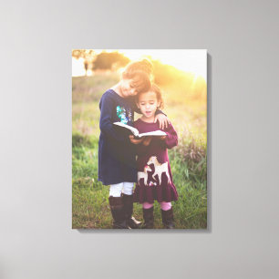 Toile votre photo-portrait personnalisé enveloppé d'un