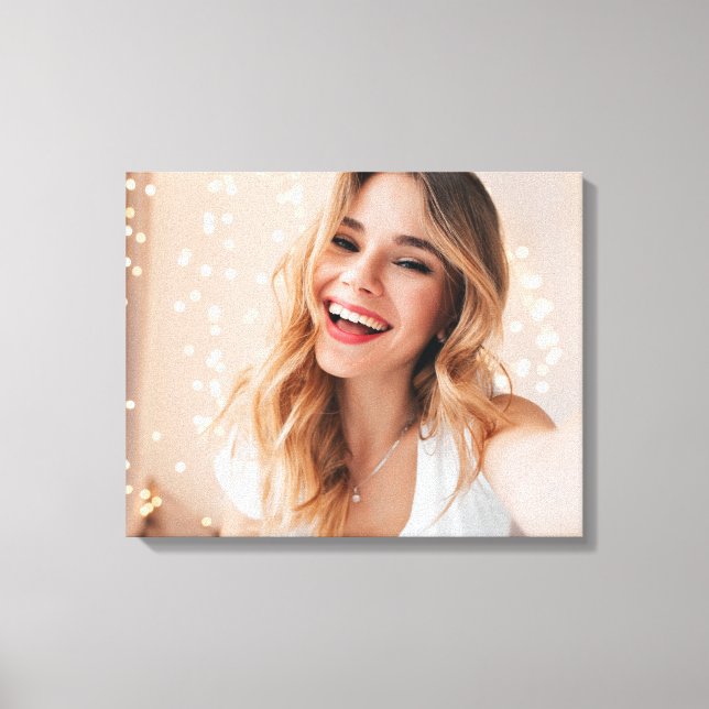 Toile Votre visage pour un anniversaire personnalisé (Recto)