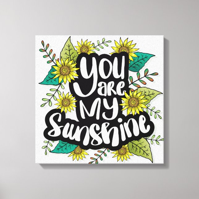 Toile Vous êtes mon soleil (Recto)