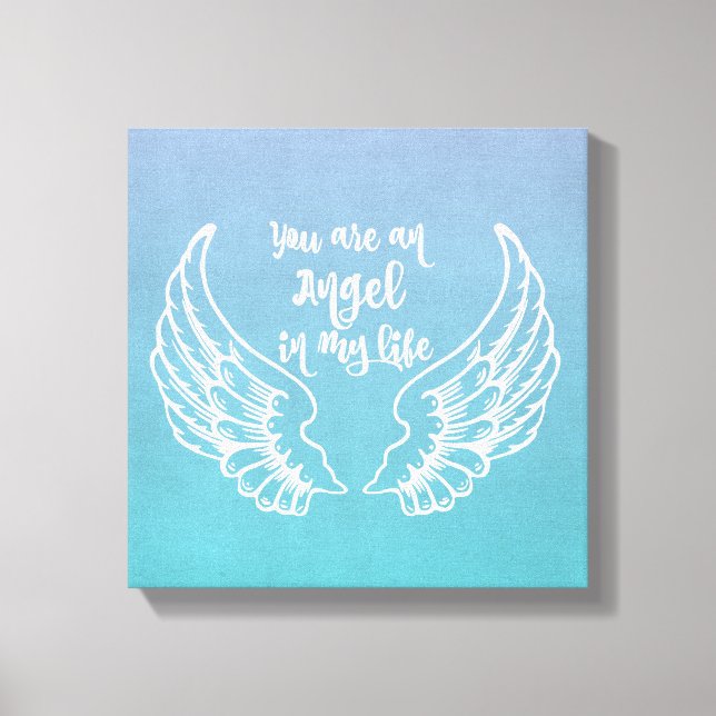 Toile Vous êtes une citation Angel (Recto)
