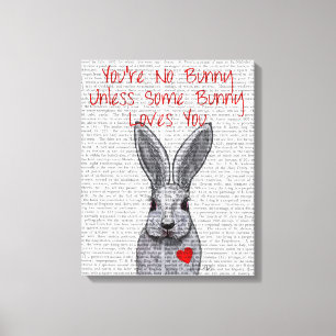 Toile Vous n'êtes pas Lapin