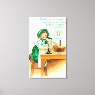 Toile Vous souhaitant St Patrick lumineux et heureux