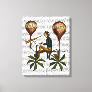 Toile Voyage A La Lune Hot Air Balloon